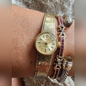 AUTHENTIC Vintage 9k Gold Rolex • Ladies Cocktail Watch • Vintage Rolex
